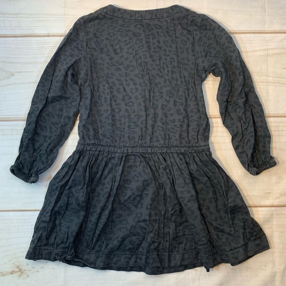 Just One You Navy Animal Print Long Sleeve Dress Size 3T - Picture 3 of 3